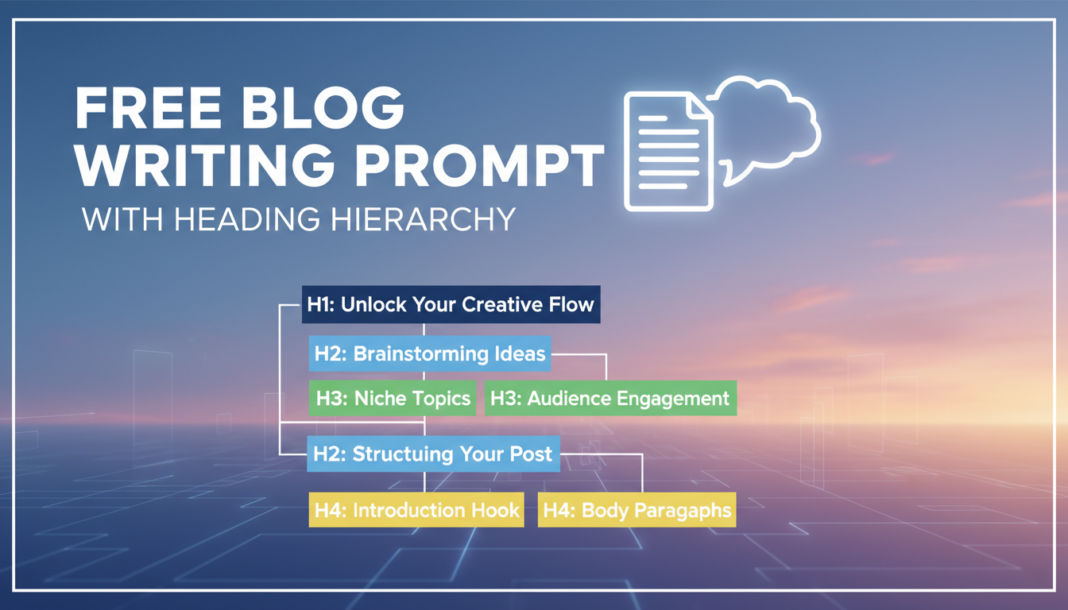 Free Blog Writing Prompt With Heading Hierarchy
