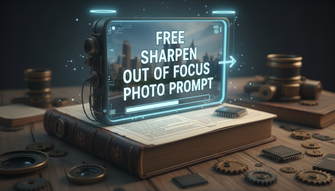 Free Sharpen Out Of Focus Photo Prompt