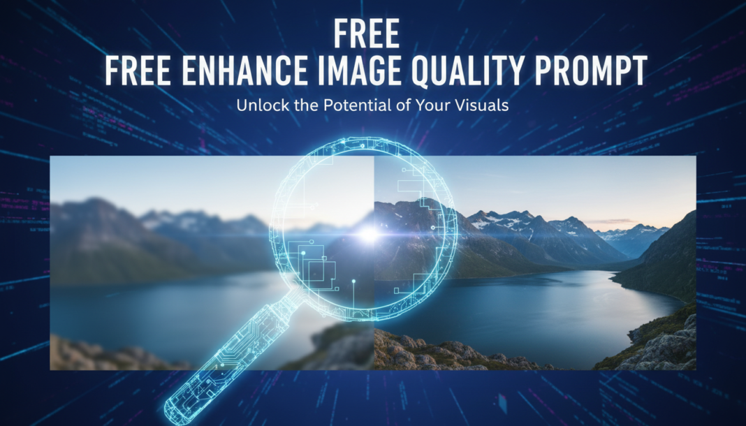 Free Enhance Image Quality Prompt