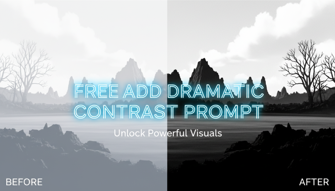Free Add Dramatic Contrast Prompt