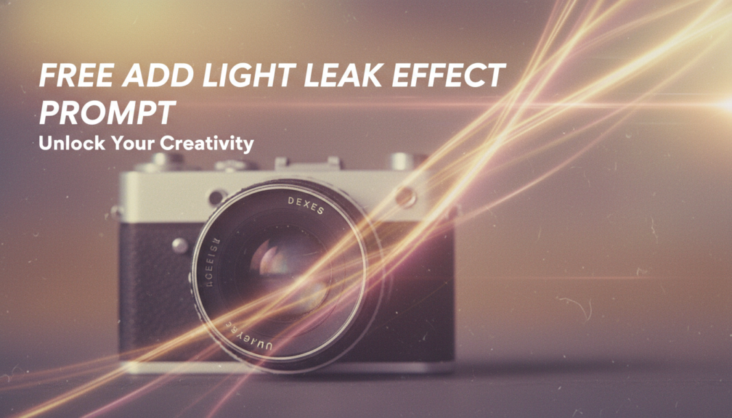 Free Add Light Leak Effect Prompt