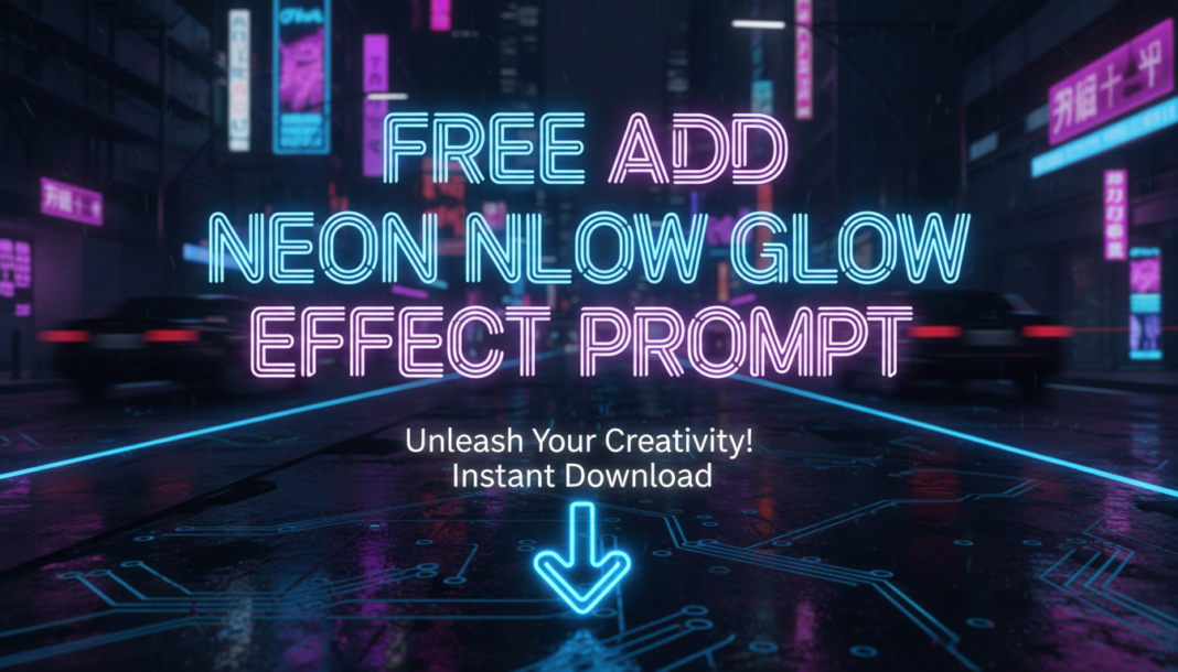 Free Add Neon Glow Effect Prompt