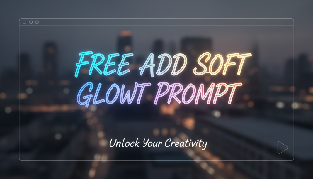 Free Add Soft Glow Effect Prompt
