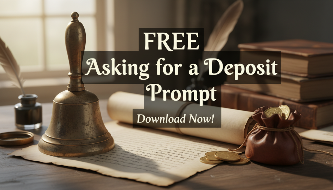 Free Asking for a deposit prompt