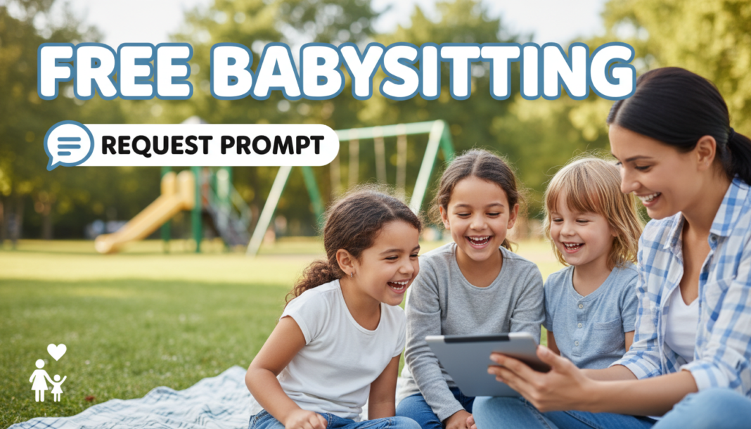 Free Babysitting request prompt