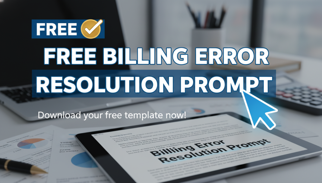 Free Billing error resolution prompt