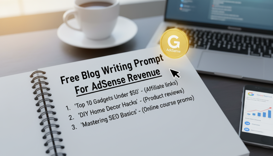 Free Blog Writing Prompt For AdSense Revenue