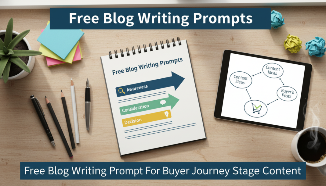 Free Blog Writing Prompt For Buyer Journey Stage Content