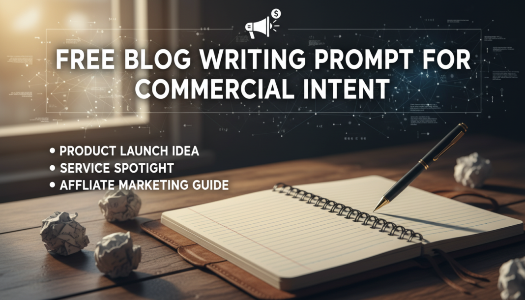 Free Blog Writing Prompt For Commercial Intent