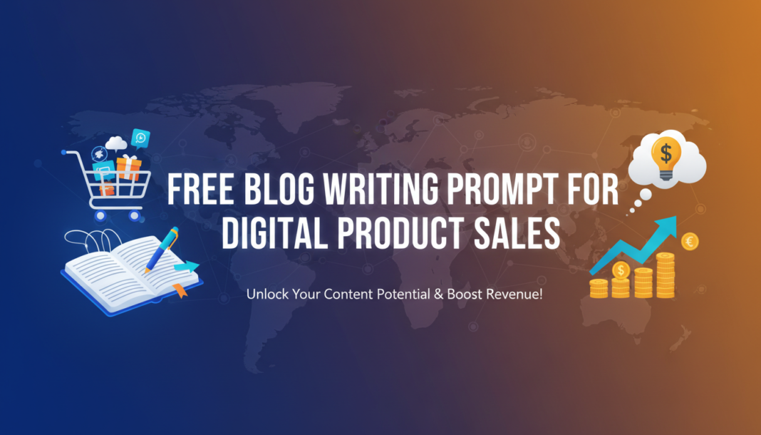 Free Blog Writing Prompt For Digital Product Sales