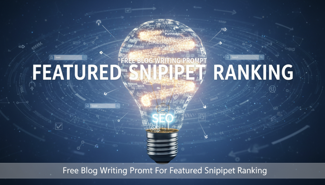 Free Blog Writing Prompt For Featured Snippet Ranking