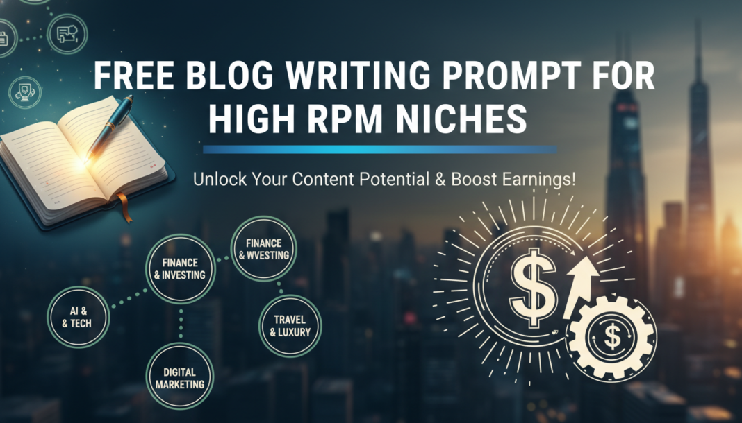 Free Blog Writing Prompt For High RPM Niches