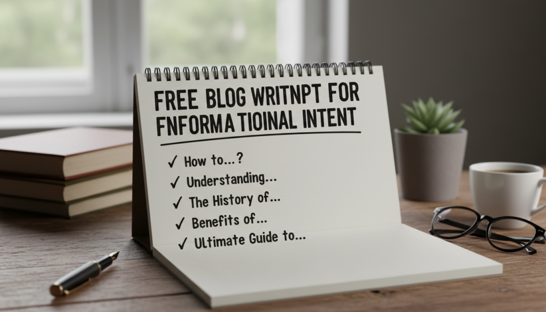 Free Blog Writing Prompt For Informational Intent