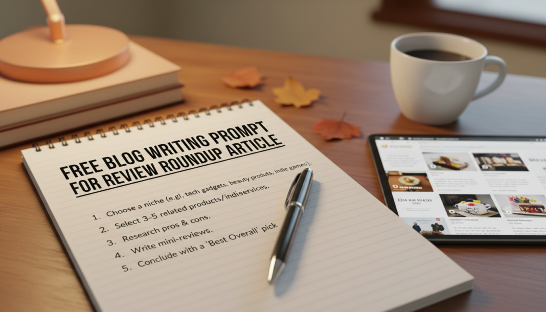 Free Blog Writing Prompt For Review Roundup Article