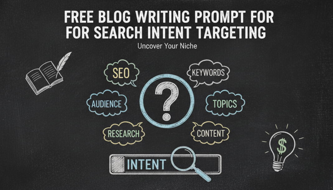 Free Blog Writing Prompt For Search Intent Targeting