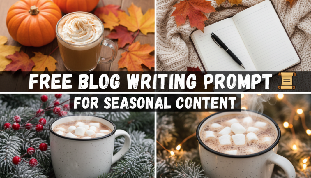 Free Blog Writing Prompt For Seasonal Content