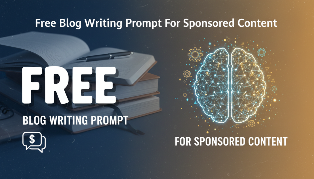 Free Blog Writing Prompt For Sponsored Content