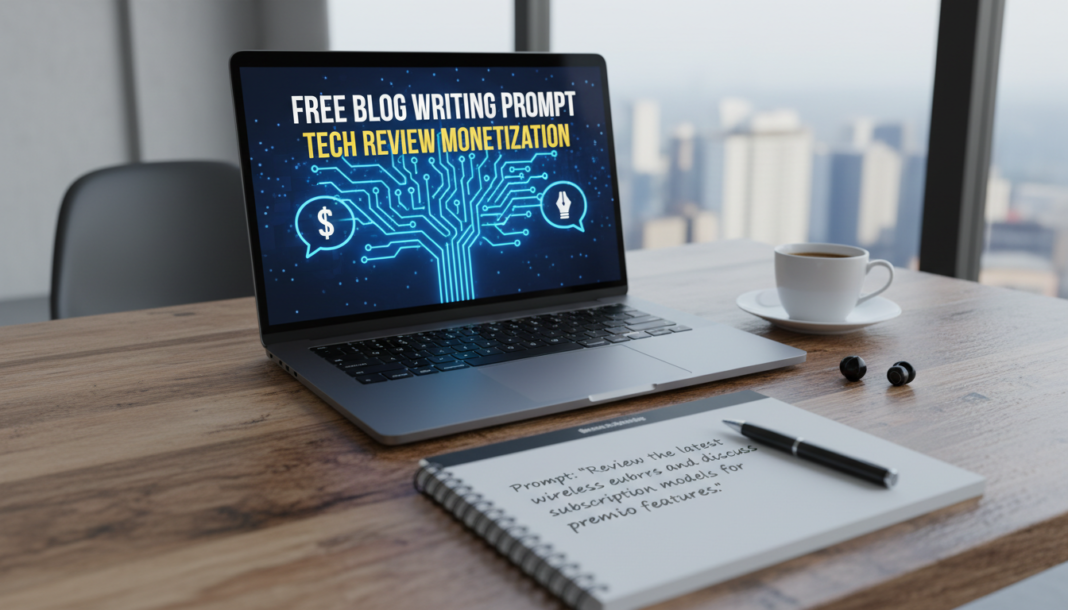 Free Blog Writing Prompt For Tech Review Monetization