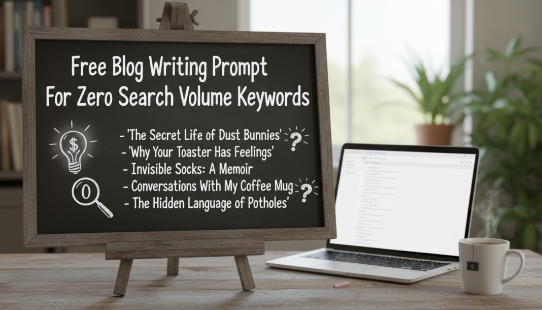 Free Blog Writing Prompt For Zero Search Volume Keywords