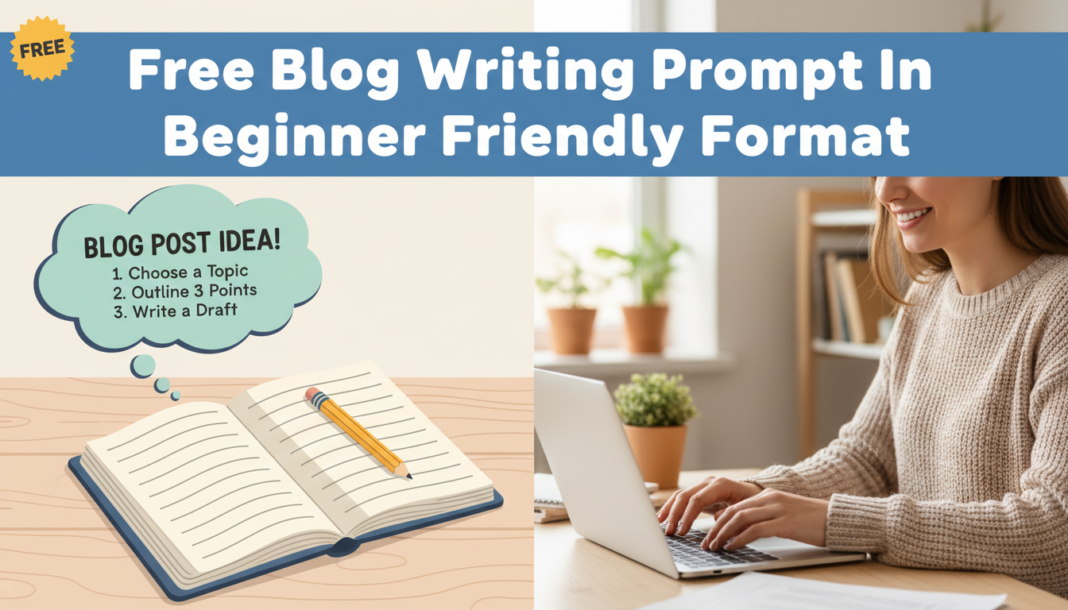 Free Blog Writing Prompt In Beginner Friendly Format