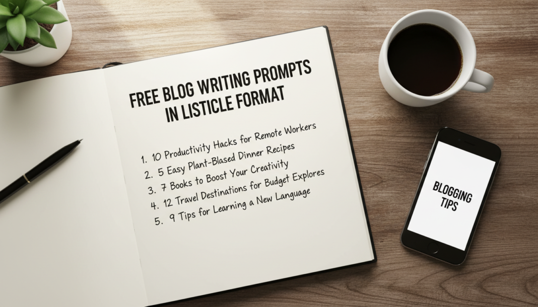 Free Blog Writing Prompt In Listicle Format