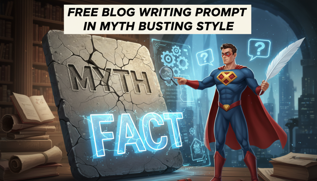 Free Blog Writing Prompt In Myth Busting Style