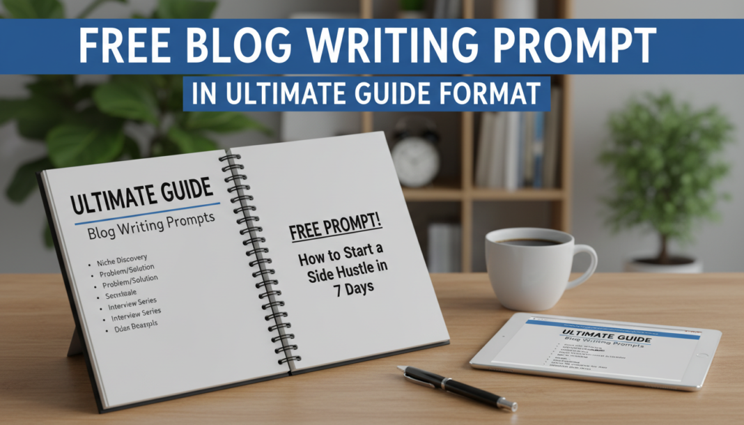 Free Blog Writing Prompt In Ultimate Guide Format