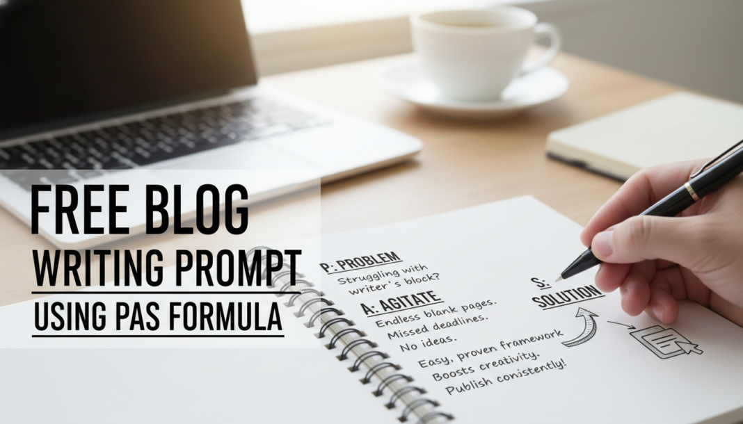 Free Blog Writing Prompt Using PAS Formula