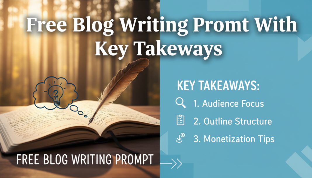 Free Blog Writing Prompt With Key Takeaways