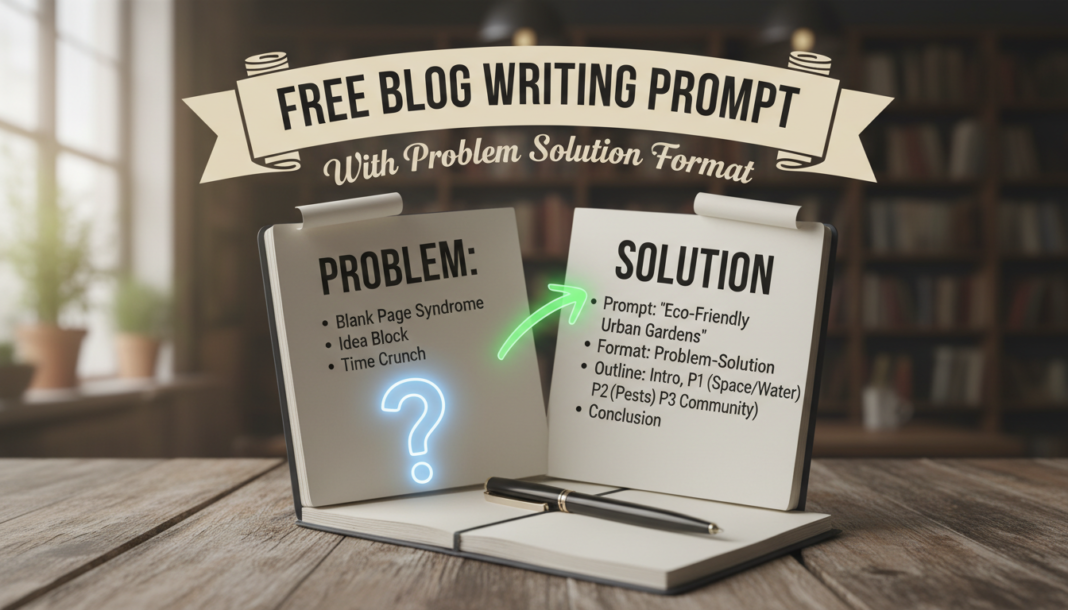 Free Blog Writing Prompt With Problem Solution Format