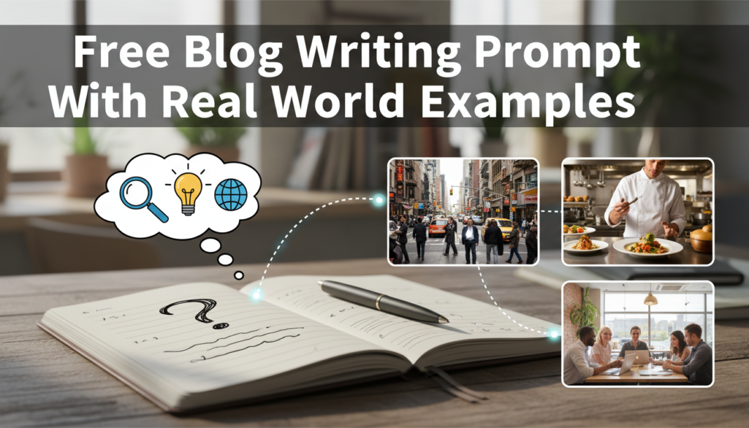 Free Blog Writing Prompt With Real World Examples