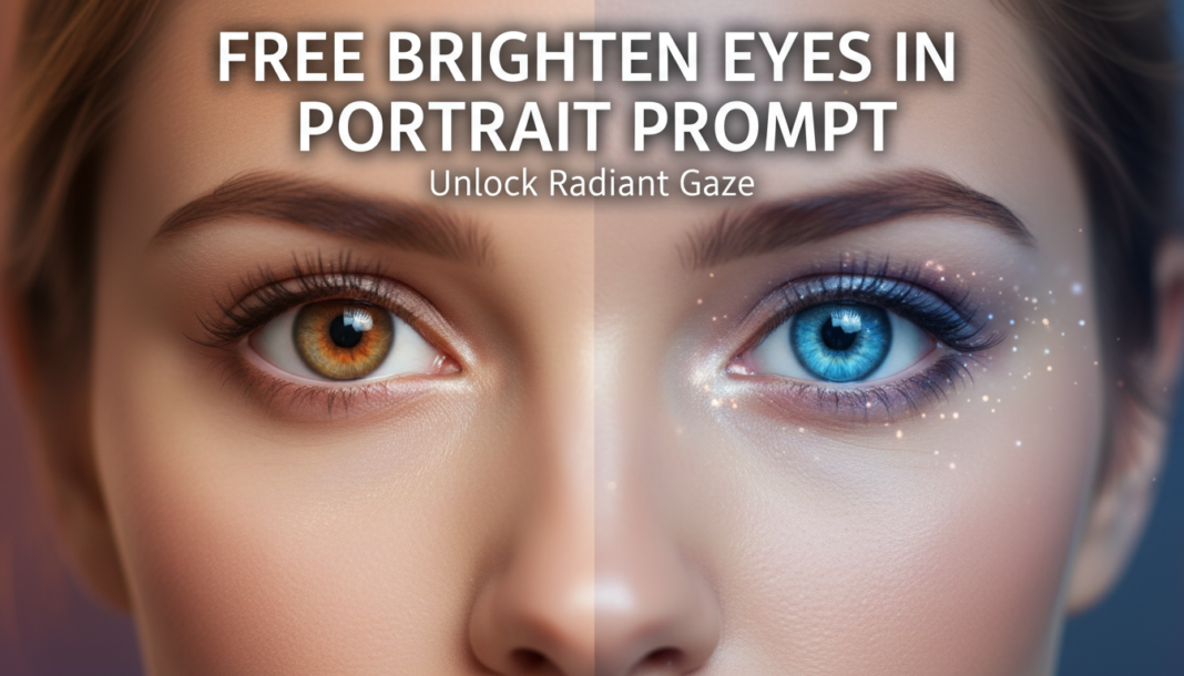 Free Brighten Eyes In Portrait Prompt