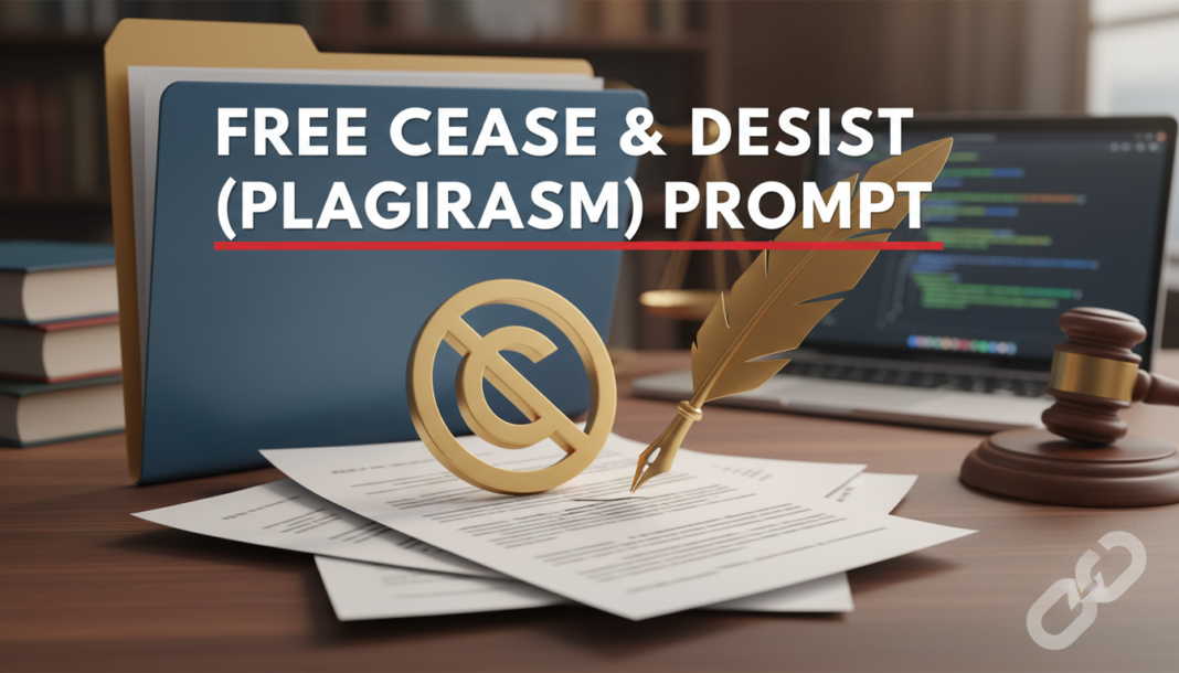 Free Cease and desist (Plagiarism) prompt