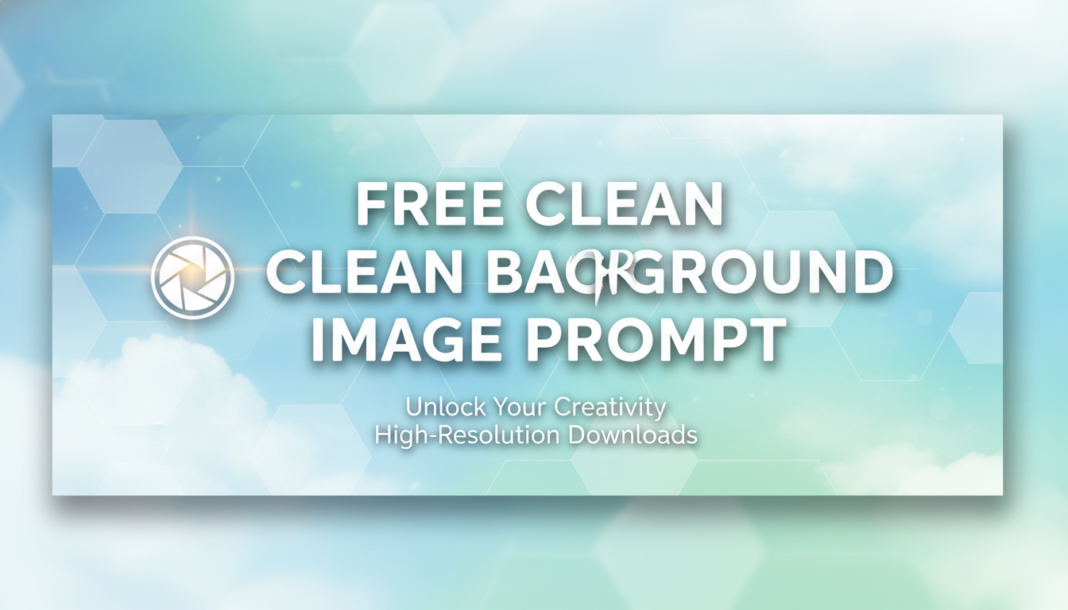 Free Clean Background Image Prompt