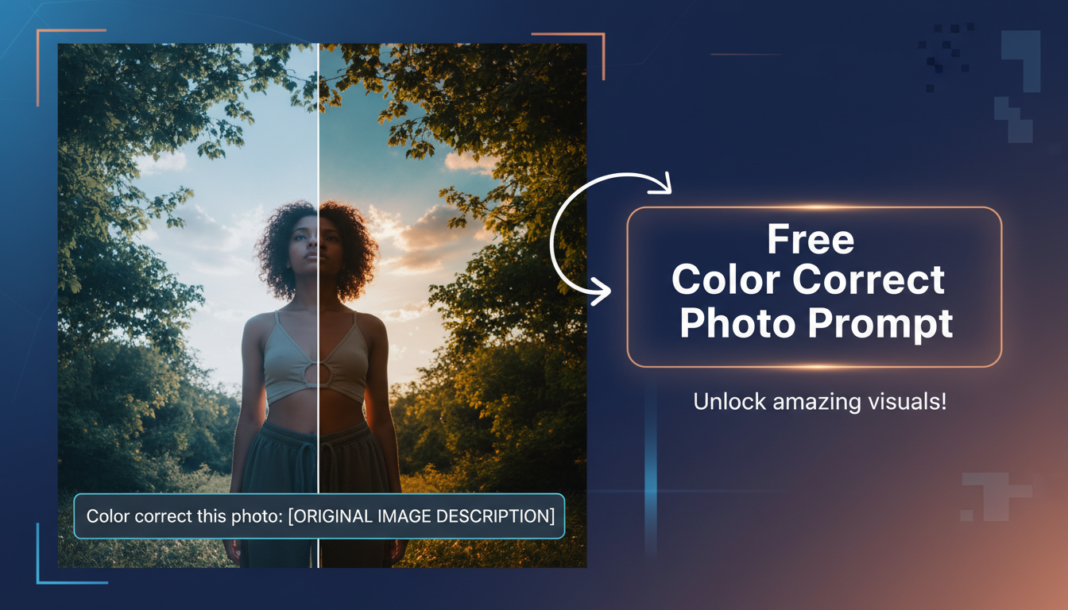 Free Color Correct Photo Prompt