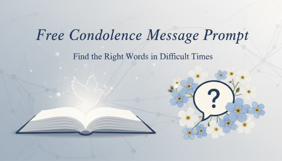 Free Condolence message prompt