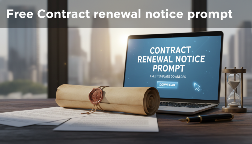 Free Contract renewal notice prompt