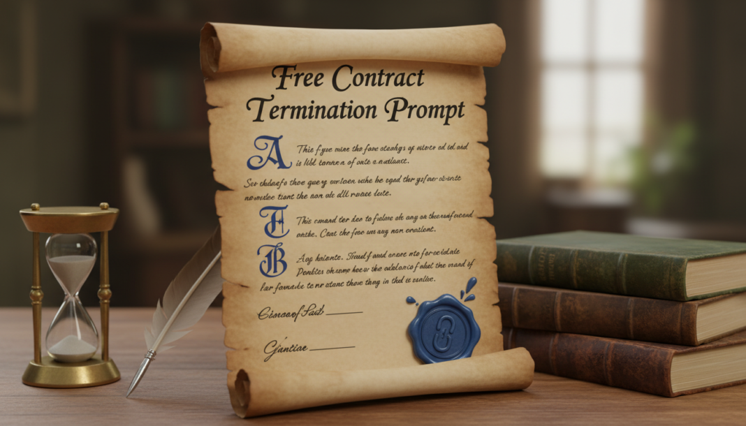 Free Contract termination prompt