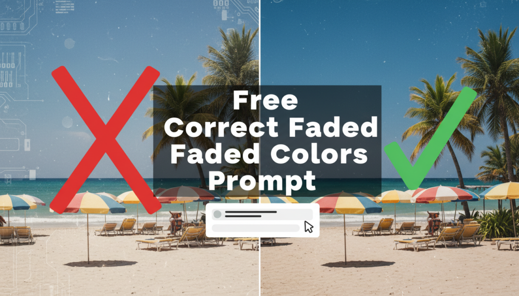Free Correct Faded Colors Prompt