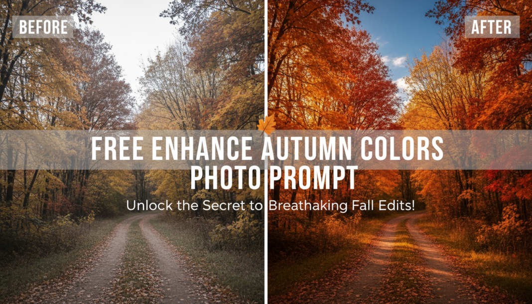 Free Enhance Autumn Colors Photo Prompt
