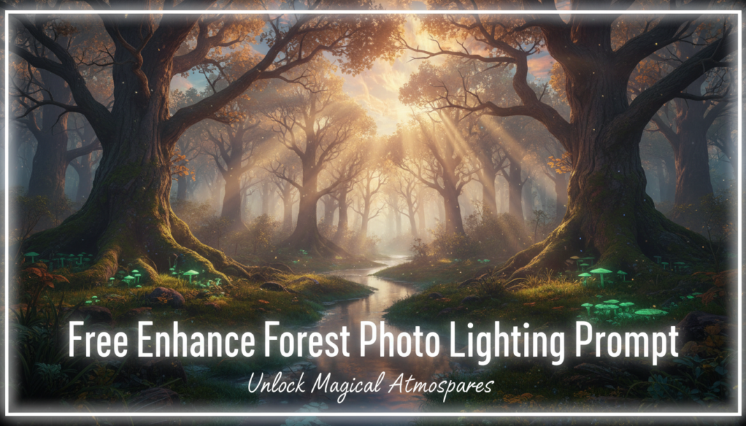 Free Enhance Forest Photo Lighting Prompt