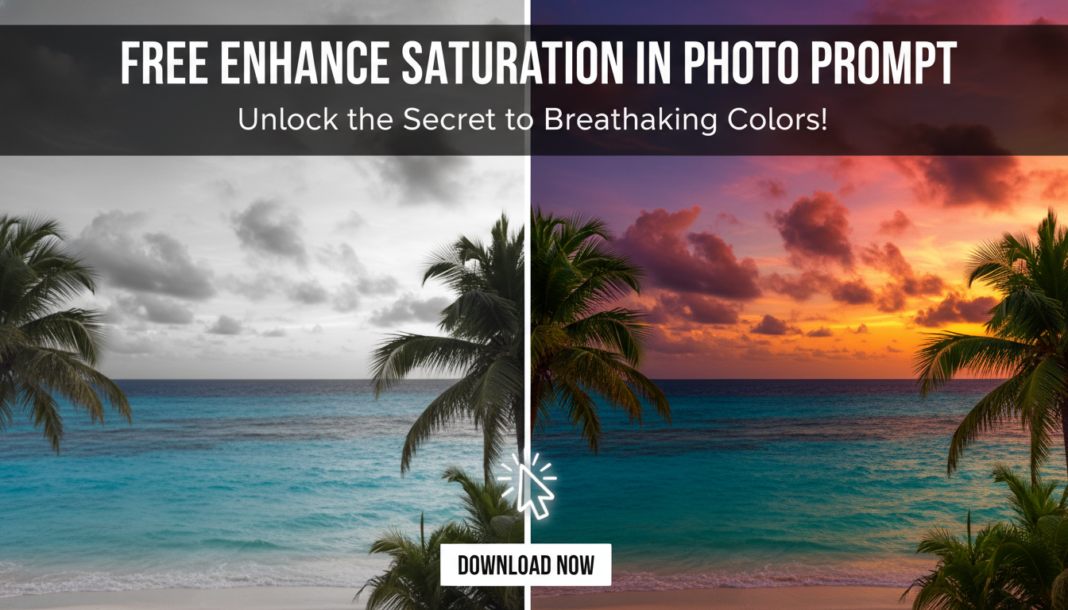 Free Enhance Saturation In Photo Prompt