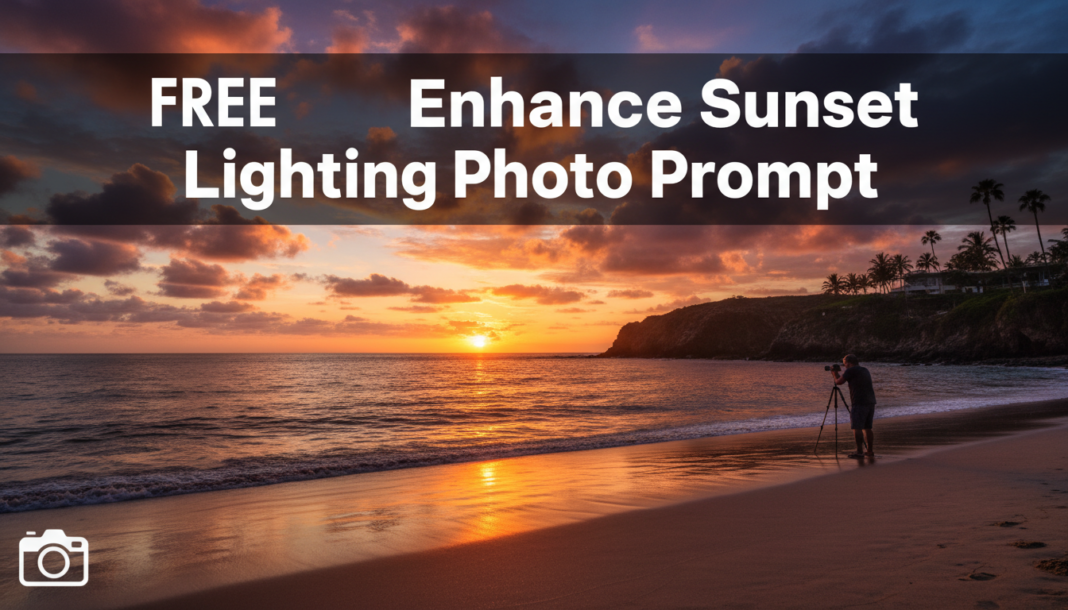 Free Enhance Sunset Lighting Photo Prompt