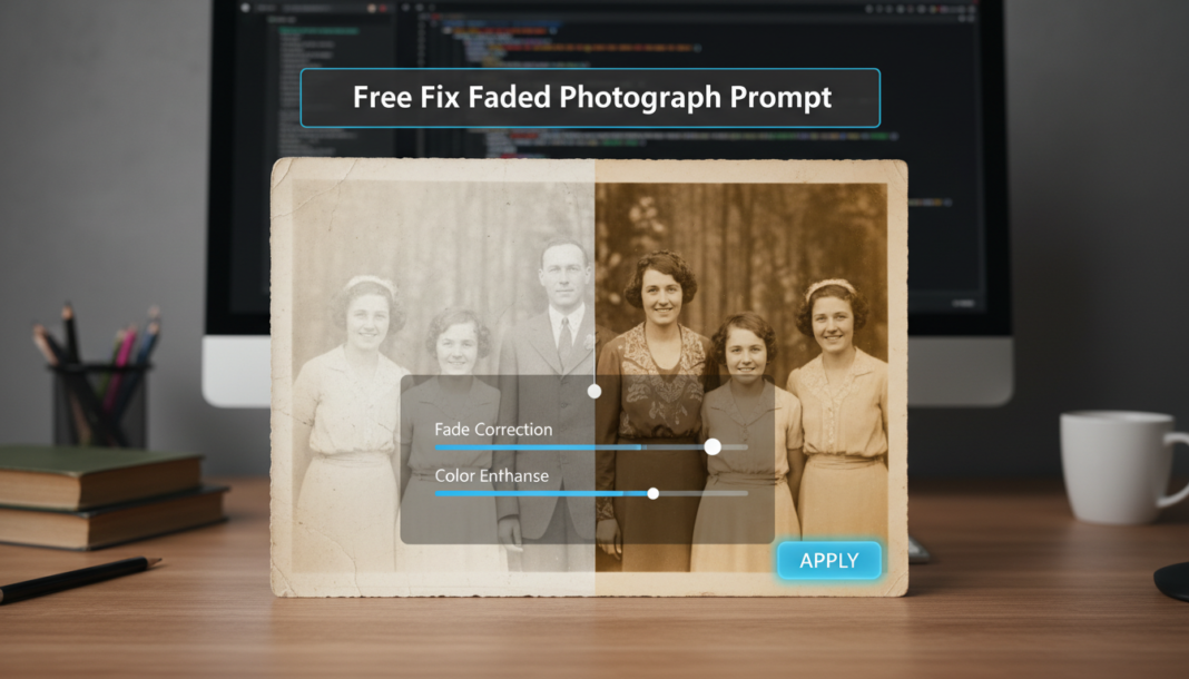 Free Fix Faded Photograph Prompt