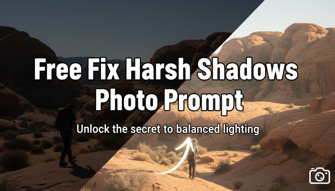 Free Fix Harsh Shadows Photo Prompt