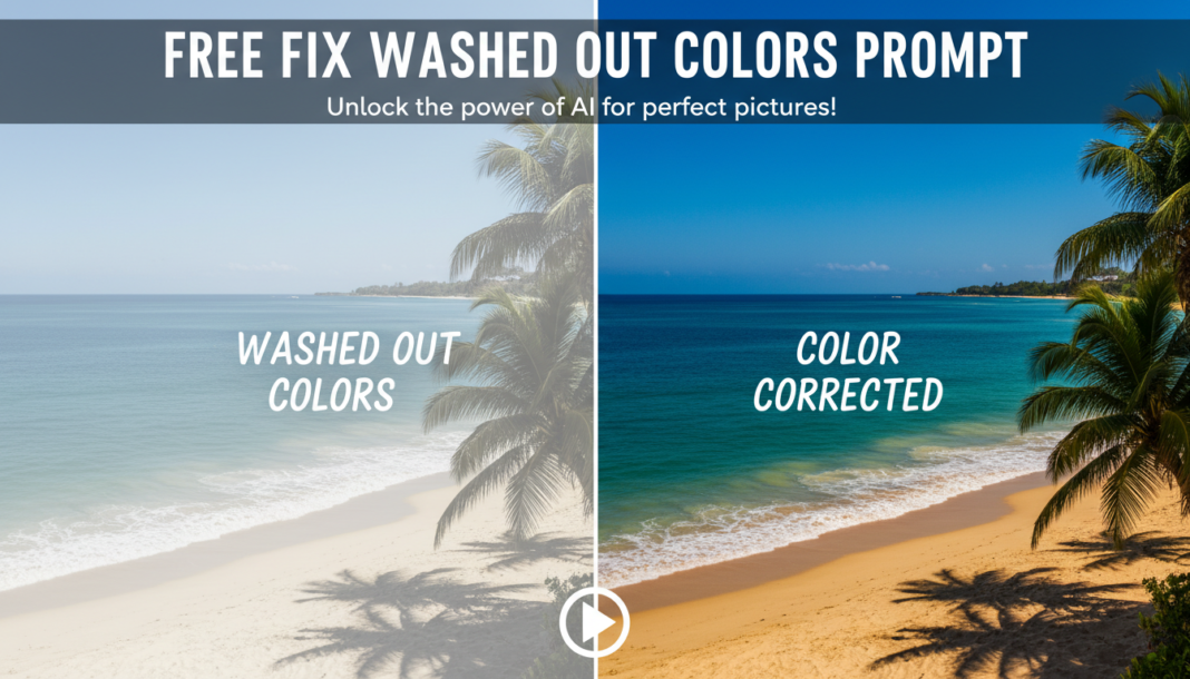 Free Fix Washed Out Colors Prompt