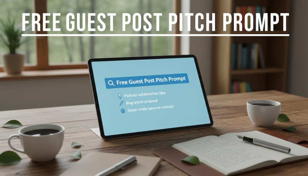 Free Guest post pitch prompt