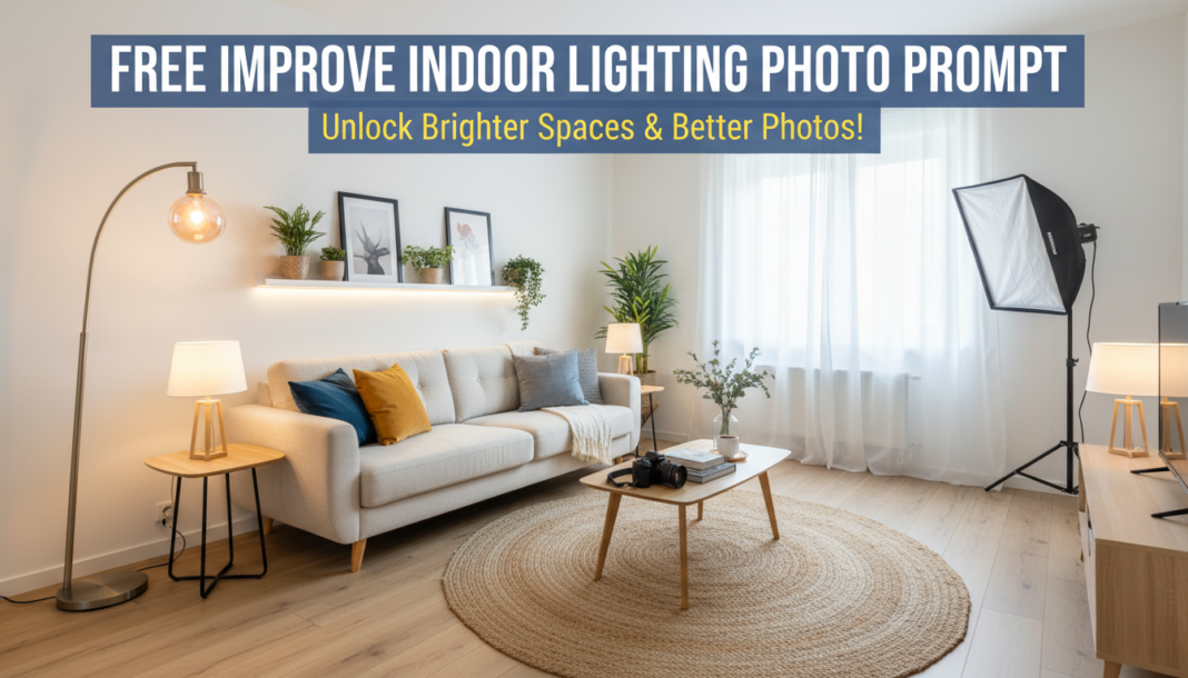 Free Improve Indoor Lighting Photo Prompt