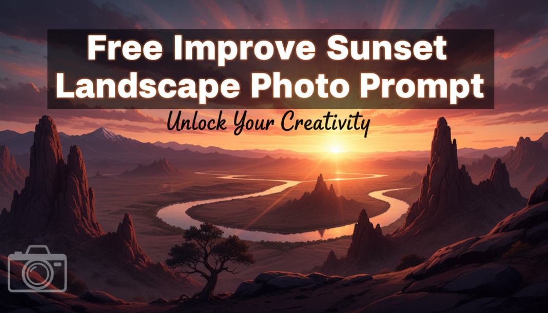 Free Improve Sunset Landscape Photo Prompt