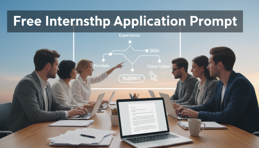 Free Internship application prompt